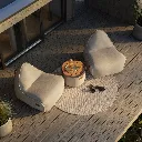 SACKit Sitzsack Cobana Lounge Chair & Pouf.webp