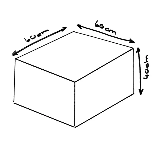 OUTBAG Sitzsack Pouf Quad Olefin, terra.webp